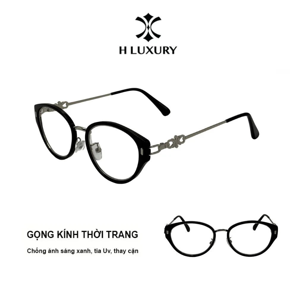 Gọng Kính Cận Thị Cho Học Sinh, Sinh Viên V18 chống tia UV, ánh sáng xanh, kiểu dáng Oval fom vừa phiên bản nâng cấp. Kính Mắt