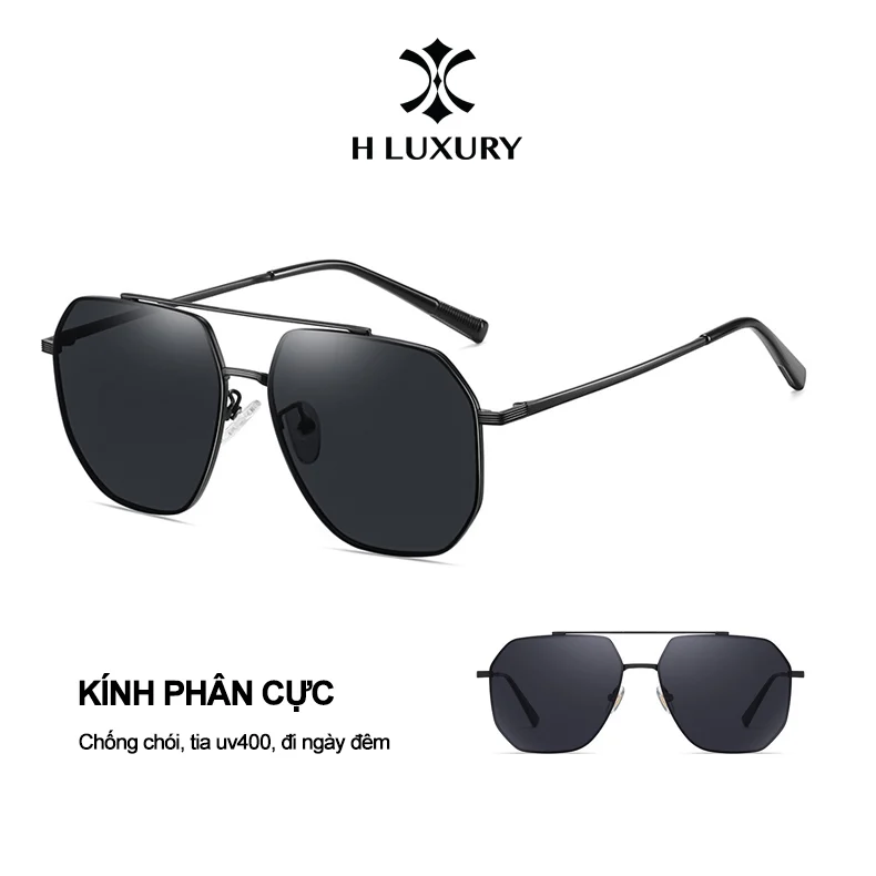 Kính Râm Phi Công Nam Nữ V3 Gọng Kim Loại Chống Chói & Tia UV Thiết Kế Hiện Đại Phong Cách Trẻ Trung