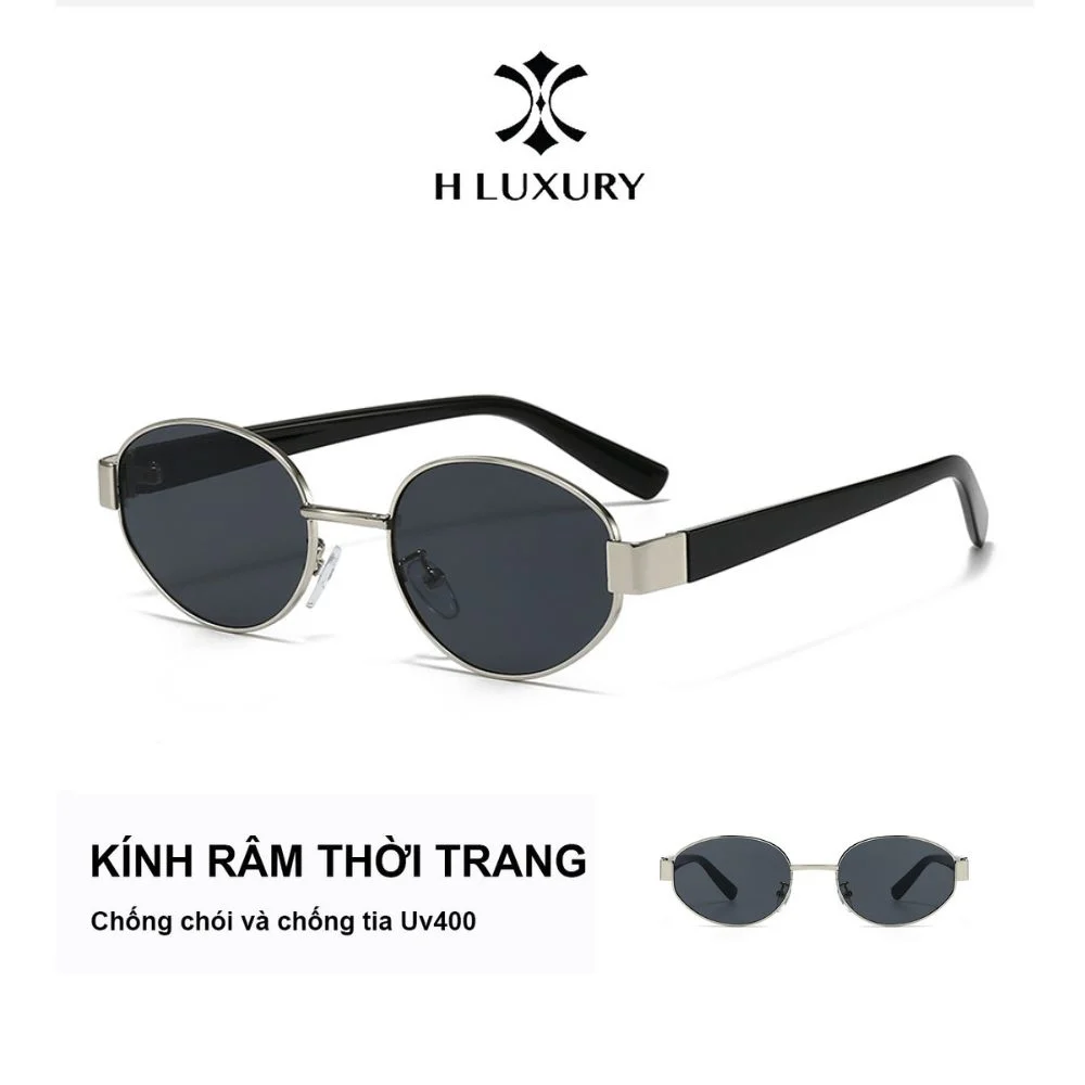 Kính râm mắt tròn V7 thời trang phong cách dành cho nữ, chống tia Uv và chói lóa hợp xu hướng