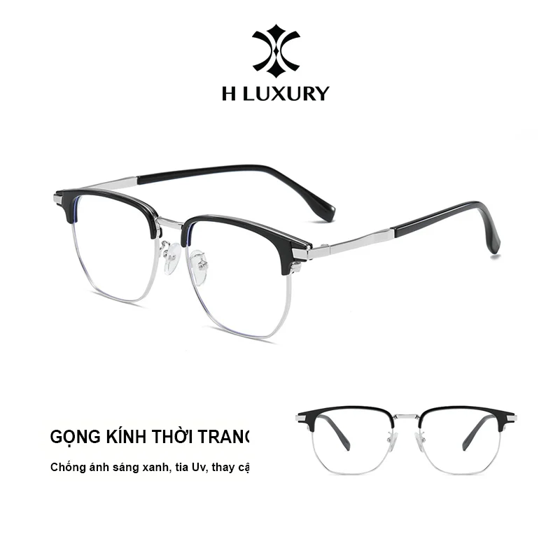 Gọng Kính Cận V24 Kính Cận Chống Ánh Sáng Xanh Và Tia UV Dành Cho Nam Nữ Thiết Kế Trẻ Trung Tinh Tế