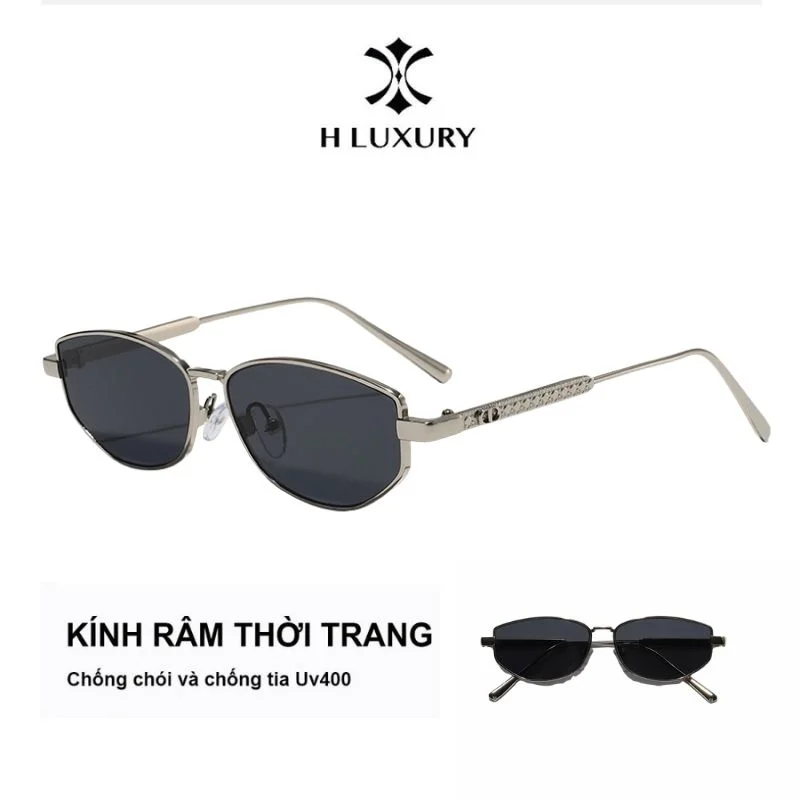 Kính mắt nam nữ thời trang đi đường V9 Chống tia Uv, chống chói - Gọng hợp kim đẹp cao cấp