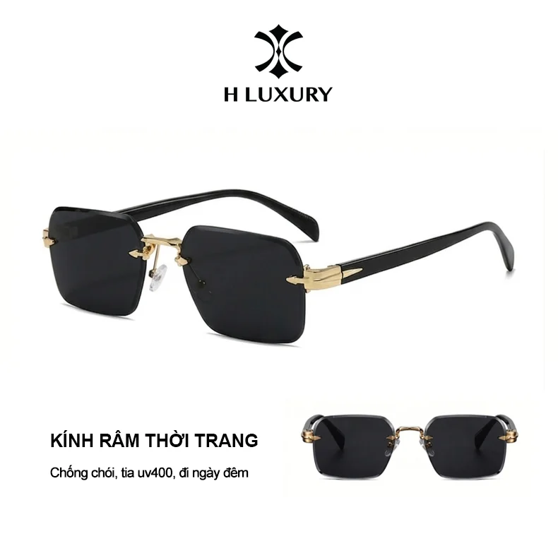 Kính mắt nam ngầu thời trang đi đường V12 Chống tia Uv, chống chói - Gọng hợp kim và Acetate đẹp cao cấp